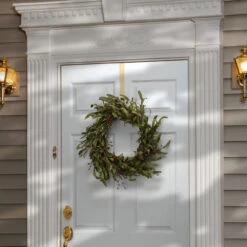 Swirl Grass Artificial Thanksgiving Wreath - 22-Inch, Unlit -Optimal Christmas Shop dnat rahv da102w 1 3 20282.1667643080
