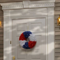 18" Patriotic Rose Wreath -Optimal Christmas Shop dnat rap 528518w 1 4 35558.1667646213