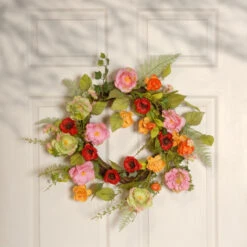 22" Spring Flower Wreath -Optimal Christmas Shop dnat ras 150326 1 4 63894.1667580340