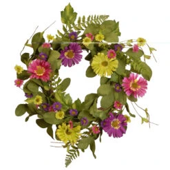 22” Gerbera Daisy Flower Wreath