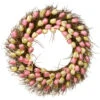 Yellow And Pink Tulip Artificial Wreath - 32-Inch, Unlit -Optimal Christmas Shop dnat ras hy55732w p1 1 89058.1667640160