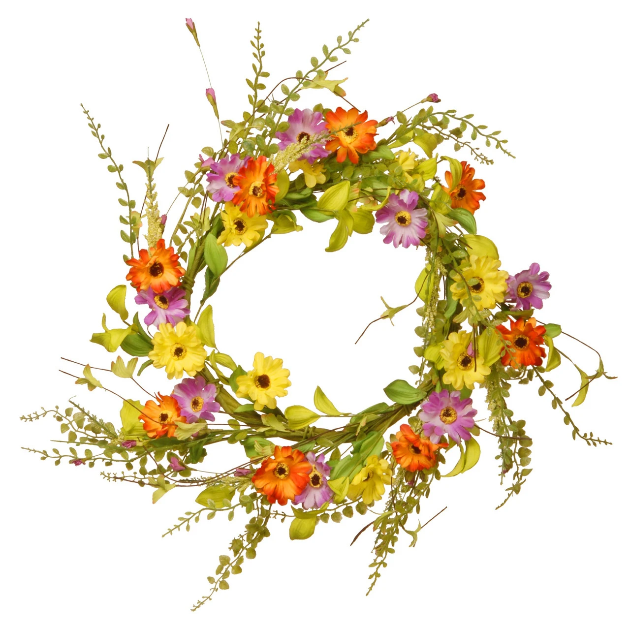 Floral Artificial Wreath - 20-Inch 3 Floral Artificial Wreath - 20-Inch