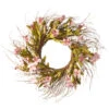 Pink Dogwood Artificial Flower Wreath - 22-Inch -Optimal Christmas Shop dnat ras sam6309 1 10653.1667530500
