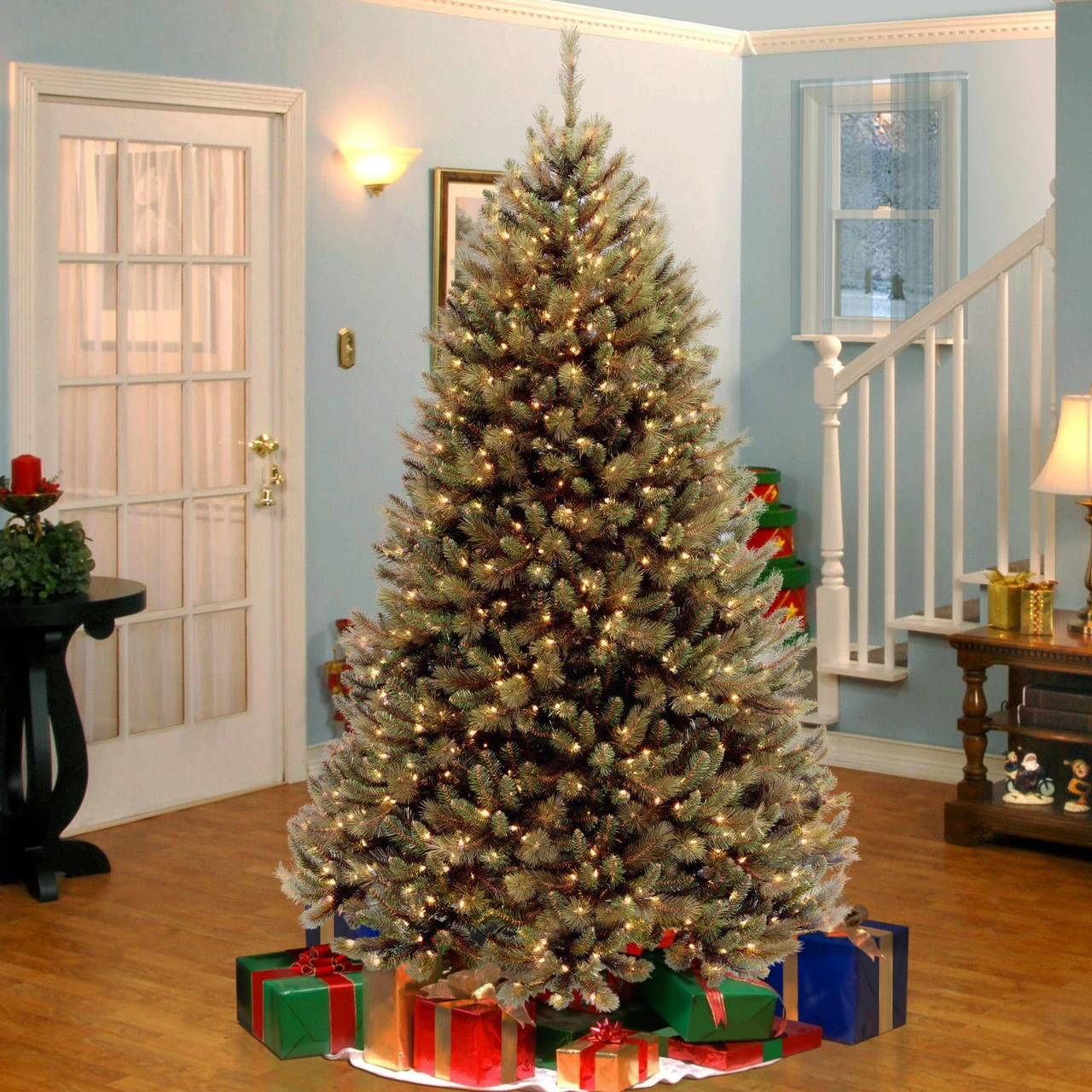 6.5’ Pre-Lit Rocky Ridge Pine Artificial Christmas Tree - Clear Lights 4 6.5’ Pre-Lit Rocky Ridge Pine Artificial Christmas Tree - Clear Lights - Image 2