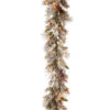9' X 12" Pre-Lit Snowy Bedford Battery Operated Pine Artificial Christmas Garland - Warm White LED Lights -Optimal Christmas Shop dnat sbe1 308 9b b1 1 01520.1667575753