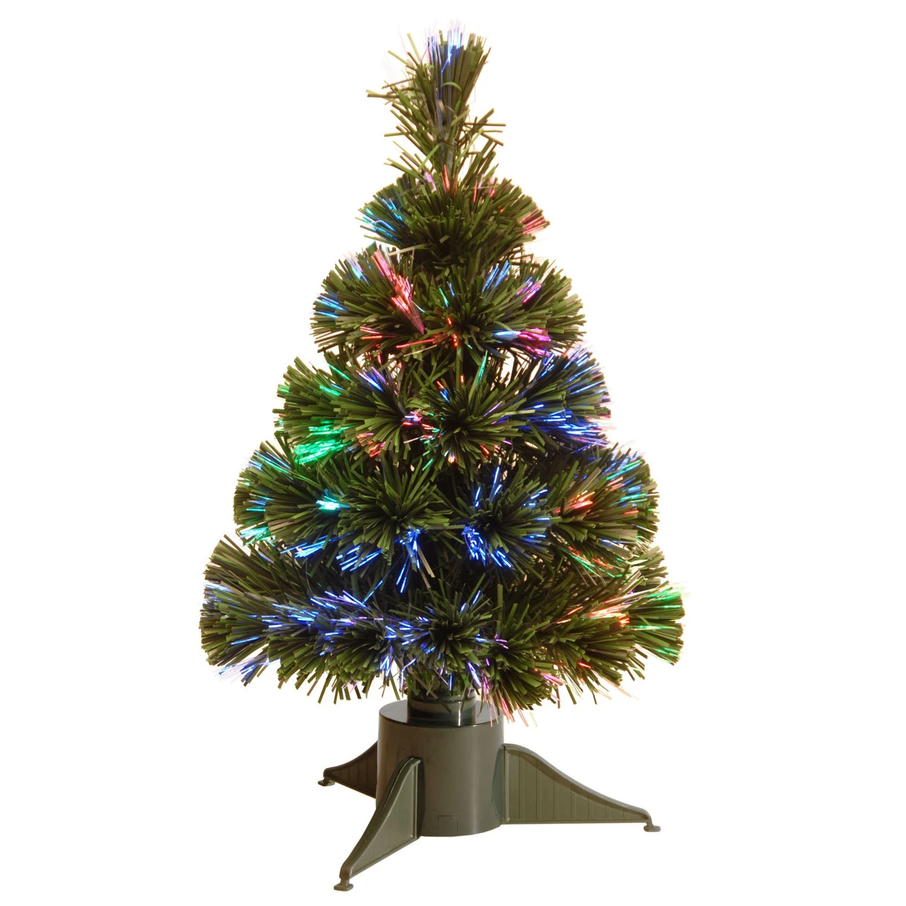 18" Pre-Lit Ice Artificial Fiber Optic Christmas Tree – Multicolor LED Lights 3 18" Pre-Lit Ice Artificial Fiber Optic Christmas Tree – Multicolor LED Lights