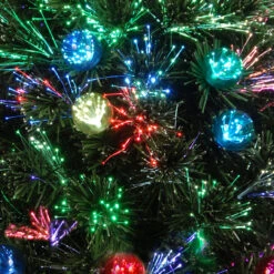 32" Pre-Lit Medium Fiber-Optic Artificial Ornamented Christmas Fireworks Tree - LED Lights 5 32" Pre-Lit Medium Fiber-Optic Artificial Ornamented Christmas Fireworks Tree - LED Lights -Optimal Christmas Shop dnat szox7 100l 32 1 2 47562.1667531741