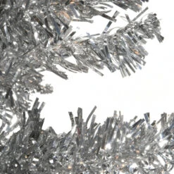 9' Silver Pencil Tinsel Artificial Christmas Tree - Unlit Lights -Optimal Christmas Shop dnat tt33 700 90 1 77241.1667574254