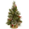 18" Pre-Lit Medium Wintry Pine Artificial Christmas Tree - Warm White Lights -Optimal Christmas Shop dnat wp1 345 18 b1 1 51862.1667569282