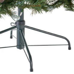 7.5' Pre-Lit Medium Mixed Spruce Artificial Christmas Tree With Frosted Branches - Clear Lights -Optimal Christmas Shop dnhhf 307360 7 32988.1667662861