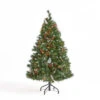 4.5' Pre-Lit Full Mixed Spruce Artificial Christmas Tree With Frosted Branches - Multicolor Lights 1 4.5' Pre-Lit Full Mixed Spruce Artificial Christmas Tree With Frosted Branches - Multicolor Lights -Optimal Christmas Shop dnhhf 307367 1 26904.1667678360