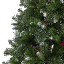 9' Medium Mixed Spruce Artificial Christmas Tree With Glitter Branches And Pinecones - Unlit -Optimal Christmas Shop dnhhf 307374 3 61947.1667490757