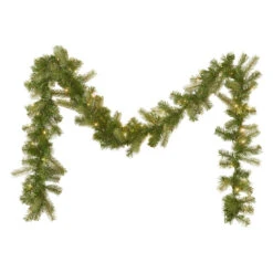 9' X 10" Pre-Lit Mixed Spruce Artificial Christmas Garland - Warm White LED Lights 11 9' X 10" Pre-Lit Mixed Spruce Artificial Christmas Garland - Warm White LED Lights -Optimal Christmas Shop dnhhf 307390 4 61143.1667487238