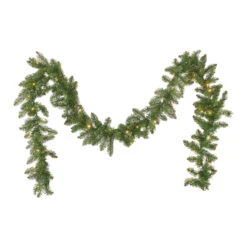 9' X 10" Pre-Lit Norway Spruce Artificial Christmas Garland - Warm White LED Lights