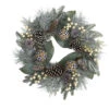 Berries, Pine Cones With Ornaments Artificial Christmas Wreath, 24-Inch, Unlit -Optimal Christmas Shop dnnl204609 1 20841.1681814346