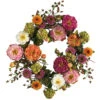 Pink Peony Spring Floral Wreath, 24-Inch -Optimal Christmas Shop dnnl204664 1 14312.1681814315