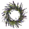 Purple Decorative Lavender Spring Wreath, 20-Inch