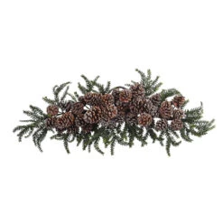 28" Iced Pinecone Artificial Christmas Swag, Unlit