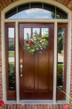 Green Decorative Spring Floral Wreath, 22-Inch 13 Green Decorative Spring Floral Wreath, 22-Inch -Optimal Christmas Shop dnnl204988 4 16570.1681814178