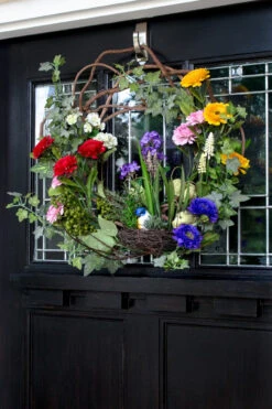 Green Decorative Spring Floral Wreath, 22-Inch 14 Green Decorative Spring Floral Wreath, 22-Inch -Optimal Christmas Shop dnnl204988 5 78590.1681814178