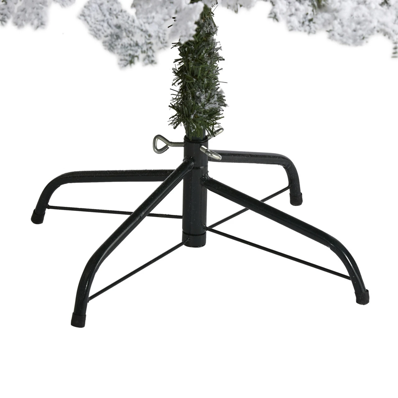 6' Pre-Lit Montana Spruce Flocked Artificial Christmas Tree, Clear LED Lights 8 6' Pre-Lit Montana Spruce Flocked Artificial Christmas Tree, Clear LED Lights - Image 6