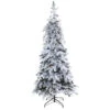7’ Pre-Lit Flocked With Pinecones Artificial Christmas Tree, Warm Clear LED Lights -Optimal Christmas Shop dnnl20t1795 1 87618.1667534975