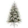 5’ Pre-Lit Flocked South Carolina Artificial Christmas Tree, Clear LED Lights -Optimal Christmas Shop dnnl20t1875 1 41416.1681393419