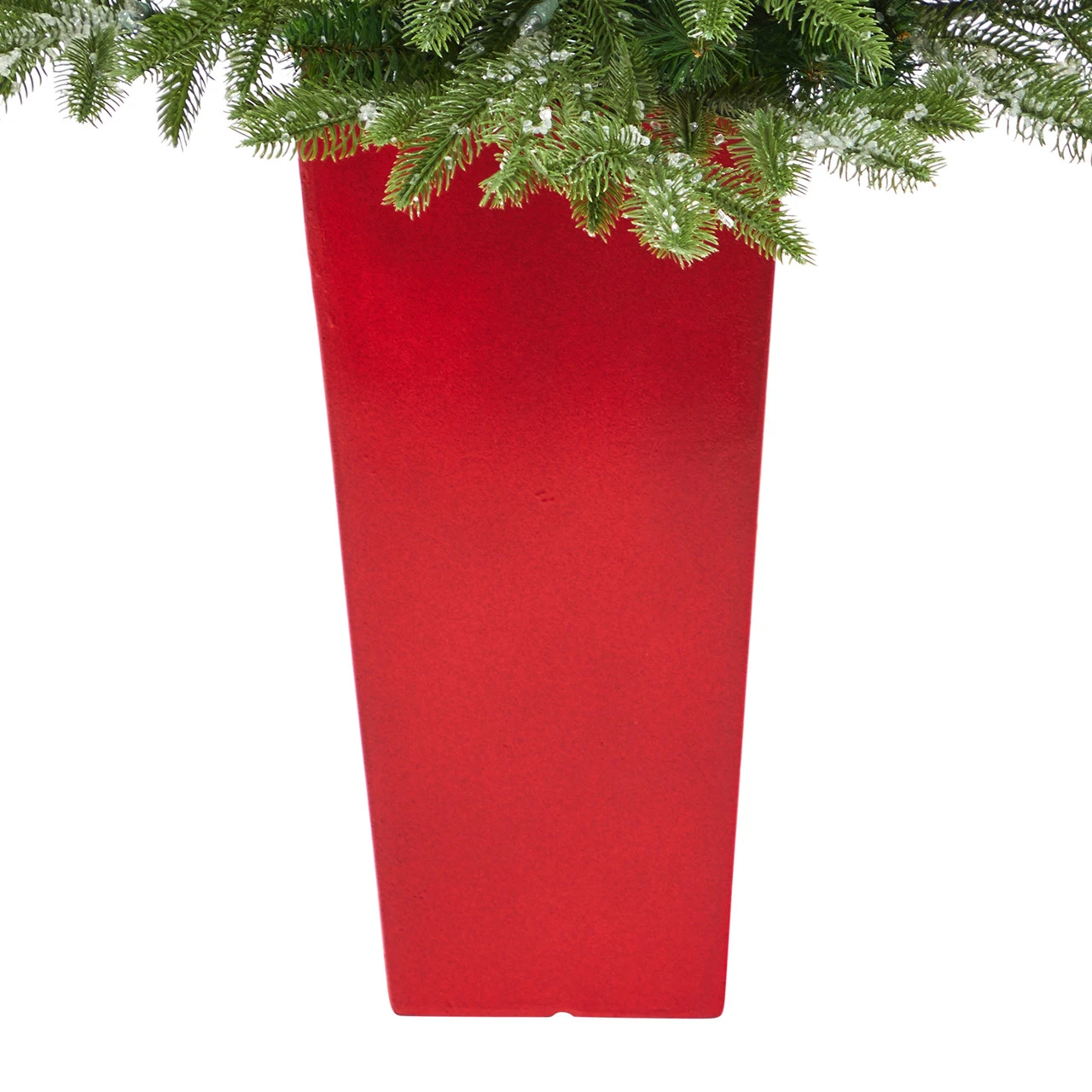 3.5' Pre-Lit Potted Snowed Teton Fir Artificial Christmas Tree, Clear Lights 8 3.5' Pre-Lit Potted Snowed Teton Fir Artificial Christmas Tree, Clear Lights - Image 6