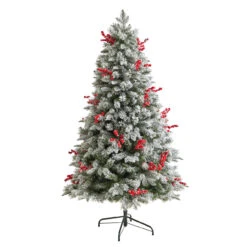 6’ Pre-Lit Flocked Artificial Christmas Tree, Warm Clear LED Lights 15 6’ Pre-Lit Flocked Artificial Christmas Tree, Warm Clear LED Lights -Optimal Christmas Shop dnnl20t3033 6 77499.1680542291