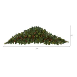 6' Pre-Lit Berries And Pine Cones Artificial Christmas Swag, LED Lights 11 6' Pre-Lit Berries And Pine Cones Artificial Christmas Swag, LED Lights -Optimal Christmas Shop dnnl20w1131 5 76902.1681394053