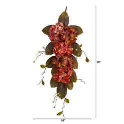 35” Hydrangea And Berries Artificial Fall Harvest Teardrop Swag, Unlit 8 35” Hydrangea And Berries Artificial Fall Harvest Teardrop Swag, Unlit -Optimal Christmas Shop dnnl20w1228 4 88148.1680657068