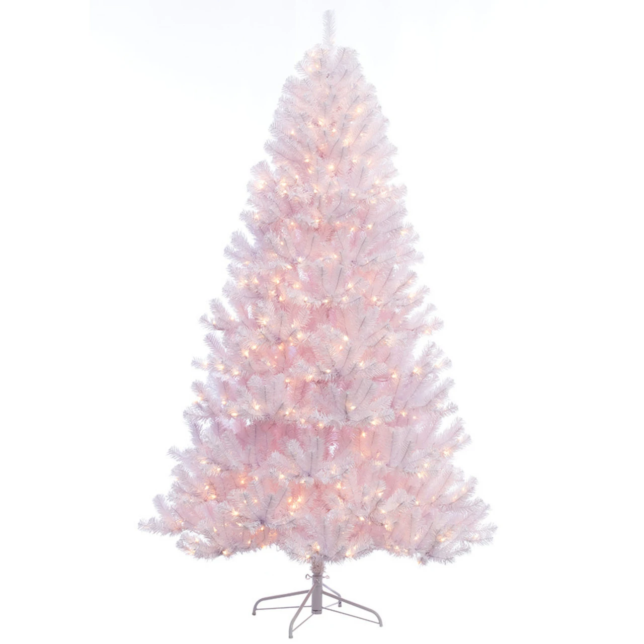 7.5’ X 54” Pre-Lit Full Northern Fir White Artificial Christmas Tree - Clear Lights 3 7.5’ X 54” Pre-Lit Full Northern Fir White Artificial Christmas Tree - Clear Lights