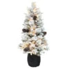 4.5' Pre-lit Potted Flocked Pine Slim Artificial Christmas Tree, Clear Lights 1 4.5' Pre-lit Potted Flocked Pine Slim Artificial Christmas Tree, Clear Lights -Optimal Christmas Shop dpul 01062 stf45c1 1 15631.1688545587