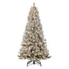 6.5’ Pre-Lit Virginia Pine Flocked Puleo International Artificial Christmas Tree - Clear Lights -Optimal Christmas Shop dpul 0998 tf65c3 1 58406.1679126157