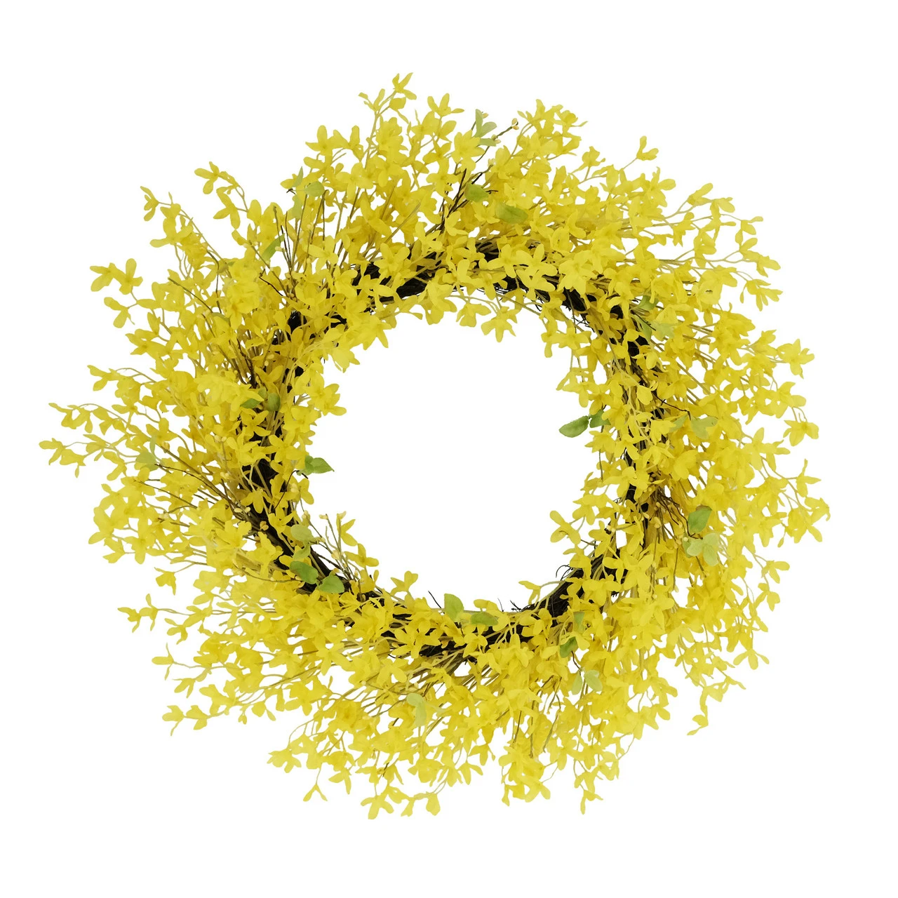 30" Yellow Puleo International Artificial Winter Jasime Floral Spring Wreath 3 30" Yellow Puleo International Artificial Winter Jasime Floral Spring Wreath