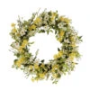 30" Yellow And Green Puleo International Artificial Dogwood And Daisy Floral Spring Wreath -Optimal Christmas Shop dpul 1288 w30 75873.1667578884