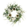 24" Vibrant Puleo International Artificial Sunflower And Hydrangea Floral Spring Wreath -Optimal Christmas Shop dpul 1393 w24 39297.1668756754