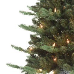 7.5' Pre-lit Potted Green Pine Medium Artificial Christmas Tree, Clear Lights 9 7.5' Pre-lit Potted Green Pine Medium Artificial Christmas Tree, Clear Lights -Optimal Christmas Shop dpul 1824 st75c450 2 60040.1688124630