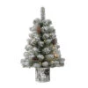 2' Pre-Lit Flocked Table Top Artificial Christmas Tree In Metal Pot, Warm White Lights 1 2' Pre-Lit Flocked Table Top Artificial Christmas Tree In Metal Pot, Warm White Lights -Optimal Christmas Shop dpul 1833 st20lw035 bo 1 14430.1667544782
