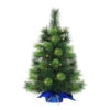 2' Pre-LitTable Top Artificial Christmas Tree In Blue Sac, Warm White Lights -Optimal Christmas Shop dpul 1861 st20lw035 bo 1 92853.1667544795