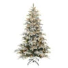 7.5' Pre-lit Flocked Aspen Green Fir Artificial Christmas Tree, Color Select LED Lights 2 7.5' Pre-lit Flocked Aspen Green Fir Artificial Christmas Tree, Color Select LED Lights -Optimal Christmas Shop dpul apgf 75ld6 1 64017.1688168072