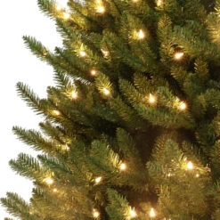 7.5' Pre-lit Canadian Balsam Fir Artificial Christmas Tree - Clear LED Lights -Optimal Christmas Shop dpul cbm 75qlw10 3 72123.1667576847