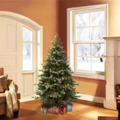4.5' Pre-Lit Slim Colorado Spruce Artificial Christmas Tree, Clear Lights 5 4.5' Pre-Lit Slim Colorado Spruce Artificial Christmas Tree, Clear Lights -Optimal Christmas Shop dpul cbssl 45c2 2 10173.1667544810