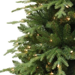 7.5' Pre-Lit Galveston Fir Artificial Christmas Tree, Clear Lights -Optimal Christmas Shop dpul gv 75c8 3 47608.1688471938