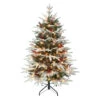 4.5' Pre-lit Flocked Halifax Fir Full Artificial Christmas Tree, Clear Lights 1 4.5' Pre-lit Flocked Halifax Fir Full Artificial Christmas Tree, Clear Lights -Optimal Christmas Shop dpul hx 45c25 1 16794.1688545613