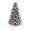 7.5' Pre-lit Flocked Halifax Fir Artificial Slim Christmas Tree, Color Select LED Lights 2 7.5' Pre-lit Flocked Halifax Fir Artificial Slim Christmas Tree, Color Select LED Lights -Optimal Christmas Shop dpul hx 75f5ld7 1 72164.1688153967