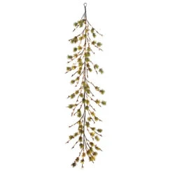 6ft Pre-Lit Fir Artificial Christmas Garland – Clear Dura-Lit Lights