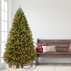 7.5' Pre-Lit Middlebury Spruce Artificial Christmas Tree, Clear Lights -Optimal Christmas Shop dpul mb 75c9 2 14710.1667544687