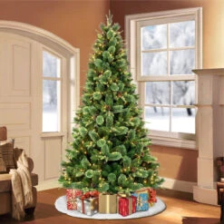 7.5' Pre-Lit Montana Pine Artificial Christmas Tree, Clear Lights 5 7.5' Pre-Lit Montana Pine Artificial Christmas Tree, Clear Lights -Optimal Christmas Shop dpul mop 75c7 2 15282.1668756781
