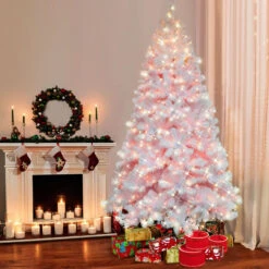 6.5' Pre-Lit Northern Fir Artificial Christmas Tree, Clear Lights -Optimal Christmas Shop dpul nfw 65c4 2 48467.1672288656